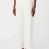 5-pocket broek van katoen en linnen, wit 5-pocket broek van katoen en linnen, wit