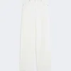 5-pocket broek van katoen en linnen, wit 5-pocket broek van katoen en linnen, wit