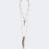 “abissi” metalen ketting met strass-steentjes, goud