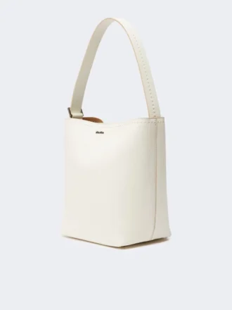 Archetipo kleine leren tas, wit