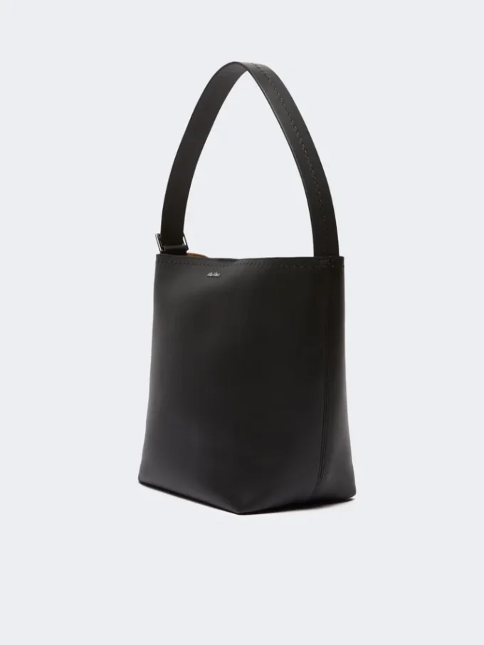 Archetipo kleine leren tas, zwart