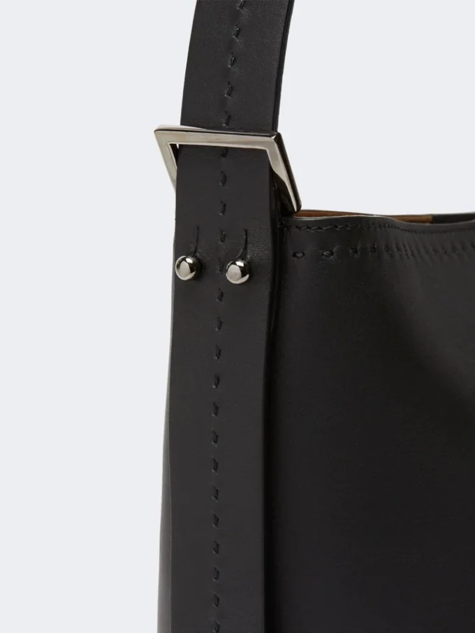 Archetipo kleine leren tas, zwart