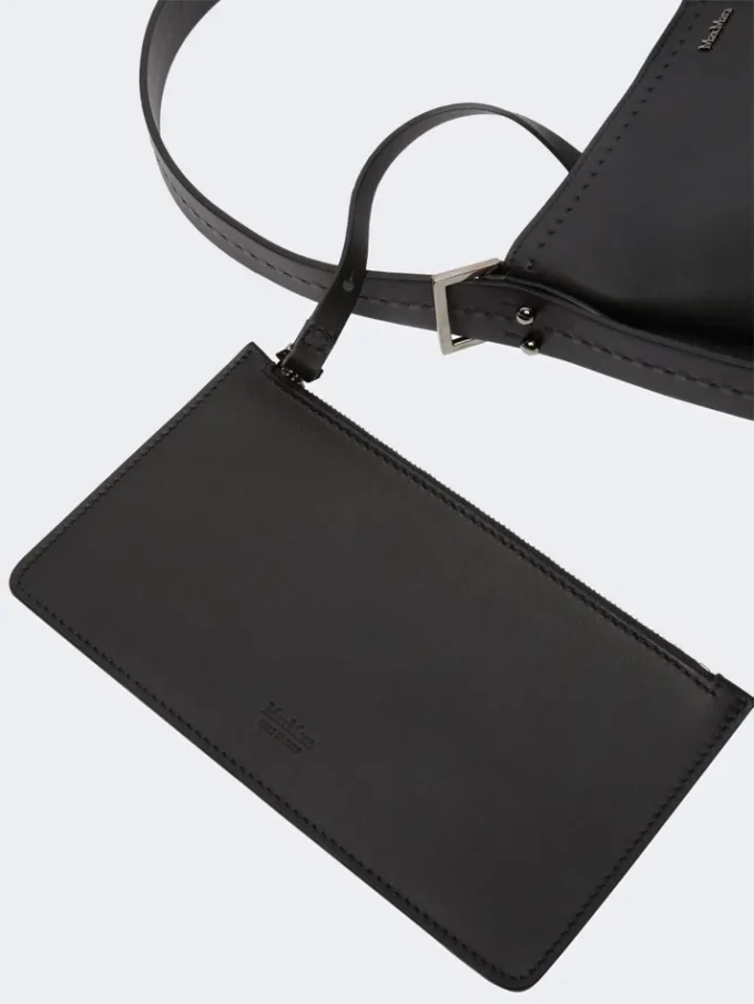Archetipo kleine leren tas, zwart