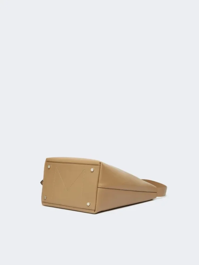 Archetipo middelgrote leren bucket bag, mud Archetipo middelgrote leren bucket bag, mud