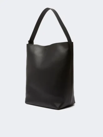 – Archetipo middelgrote leren tas, zwart