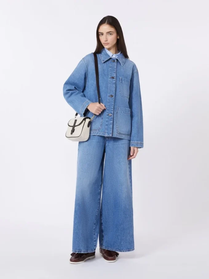 Authentiek denim shacket, marineblauw Authentiek denim shacket, marineblauw
