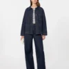 Authentiek denim shacket, marineblauw