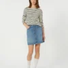 Authentieke denim minirok, marineblauw