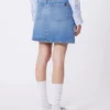 Authentieke denim minirok, marineblauw