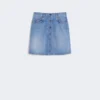 Authentieke denim minirok, marineblauw