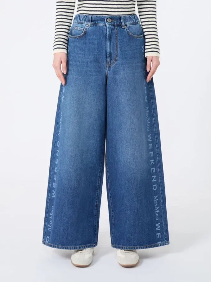 Authentieke katoenen denim jeans, marineblauw Authentieke katoenen denim jeans, marineblauw