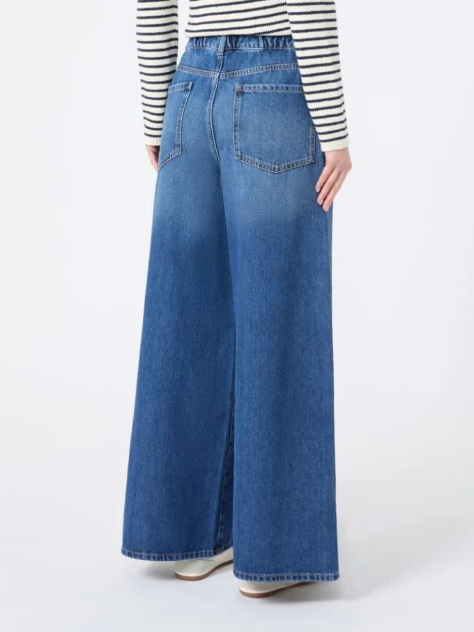 Authentieke katoenen denim jeans, marineblauw Authentieke katoenen denim jeans, marineblauw