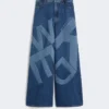 Authentieke katoenen denim jeans, marineblauw Authentieke katoenen denim jeans, marineblauw