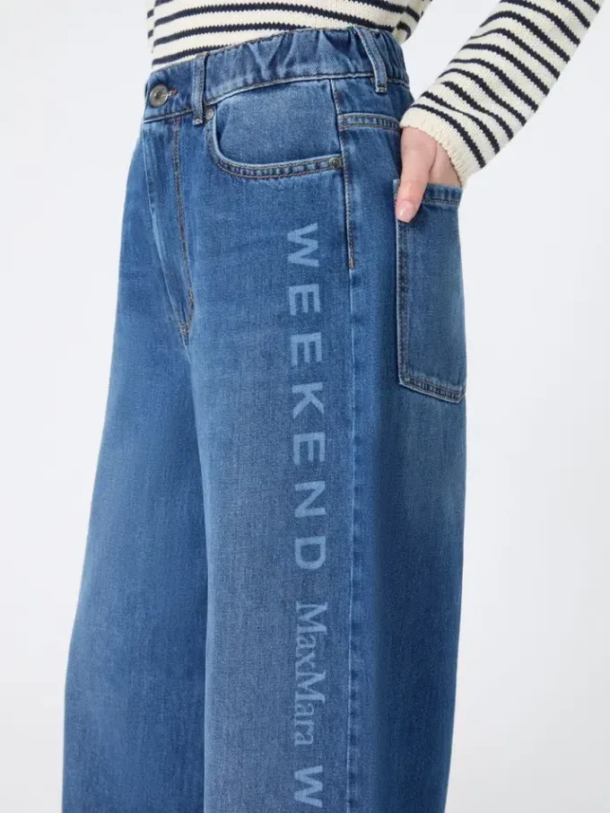 Authentieke katoenen denim jeans, marineblauw Authentieke katoenen denim jeans, marineblauw