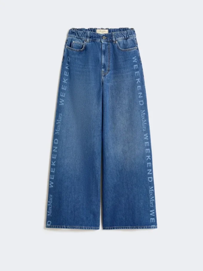 Authentieke katoenen denim jeans, marineblauw Authentieke katoenen denim jeans, marineblauw