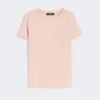 Basic T-shirt van katoenen jersey, roze Basic T-shirt van katoenen jersey, roze