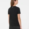 Basic T-shirt van katoenen jersey, zwart Basic T-shirt van katoenen jersey, zwart