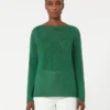 Basic trui van linnen garen, groen Basic trui van linnen garen, groen