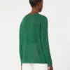 Basic trui van linnen garen, groen Basic trui van linnen garen, groen