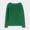 Basic trui van linnen garen, groen Basic trui van linnen garen, groen