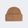 Beanie van geribd kasjmier, camel Beanie van geribd kasjmier, camel