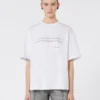 Bedrukt katoenen T-shirt, optisch wit Bedrukt katoenen T-shirt, optisch wit