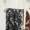 Bedrukte katoenen en twill overhemdjurk, wit Bedrukte katoenen en twill overhemdjurk, wit