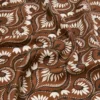 Bedrukte vierkante zijden foulard, karamel Bedrukte vierkante zijden foulard, karamel