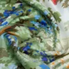 Bedrukte zijden foulard, antiekroze Bedrukte zijden foulard, antiekroze