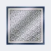 Bedrukte zijden foulard, china blue