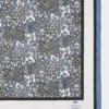 Bedrukte zijden foulard, china blue