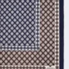 Bedrukte zijden foulard, modder Bedrukte zijden foulard, modder