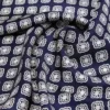 Bedrukte zijden foulard, modder Bedrukte zijden foulard, modder