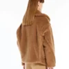 Bikerjack van teddystof, camel Bikerjack van teddystof, camel