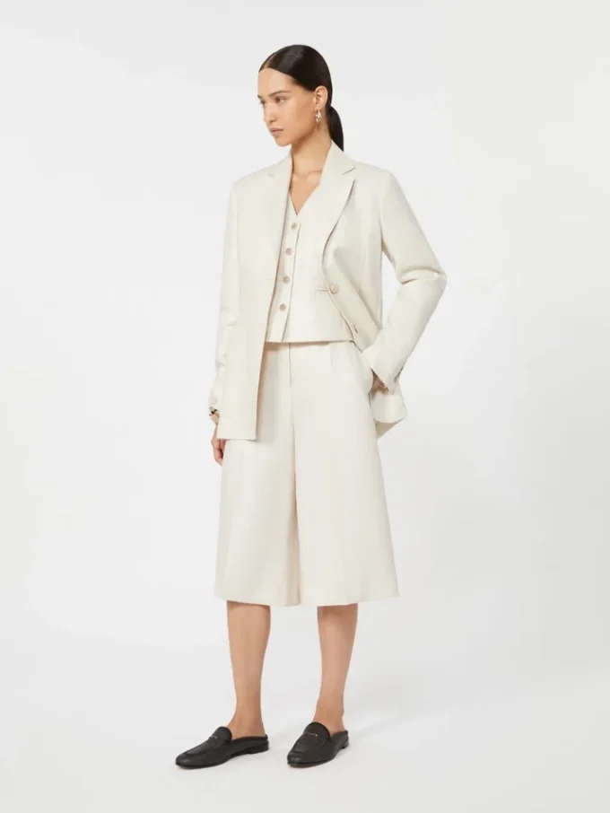 Blazer van puur linnen, beige Blazer van puur linnen, beige
