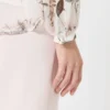 Blouse van bedrukte chiffon, wit Blouse van bedrukte chiffon, wit
