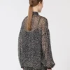 Blouse van bedrukte chiffon, zwart Blouse van bedrukte chiffon, zwart