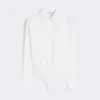 Bodysuit van popeline, optisch wit