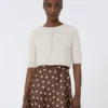 Bolero van katoengaren, wit Bolero van katoengaren, wit