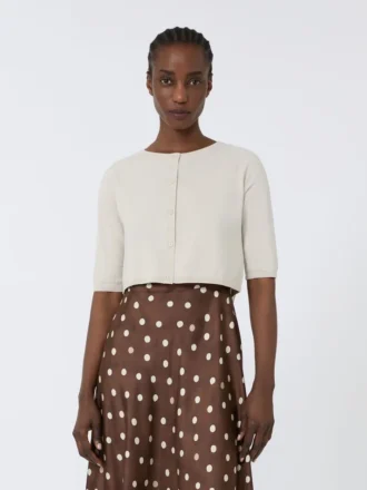 Bolero van katoengaren, wit