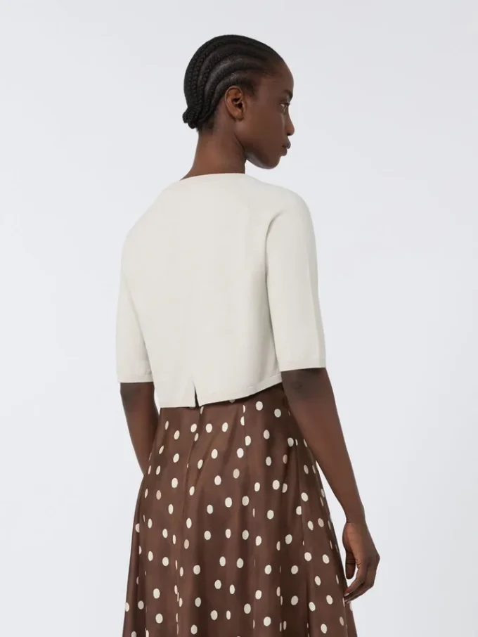 Bolero van katoengaren, wit Bolero van katoengaren, wit