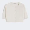 Bolero van katoengaren, wit Bolero van katoengaren, wit