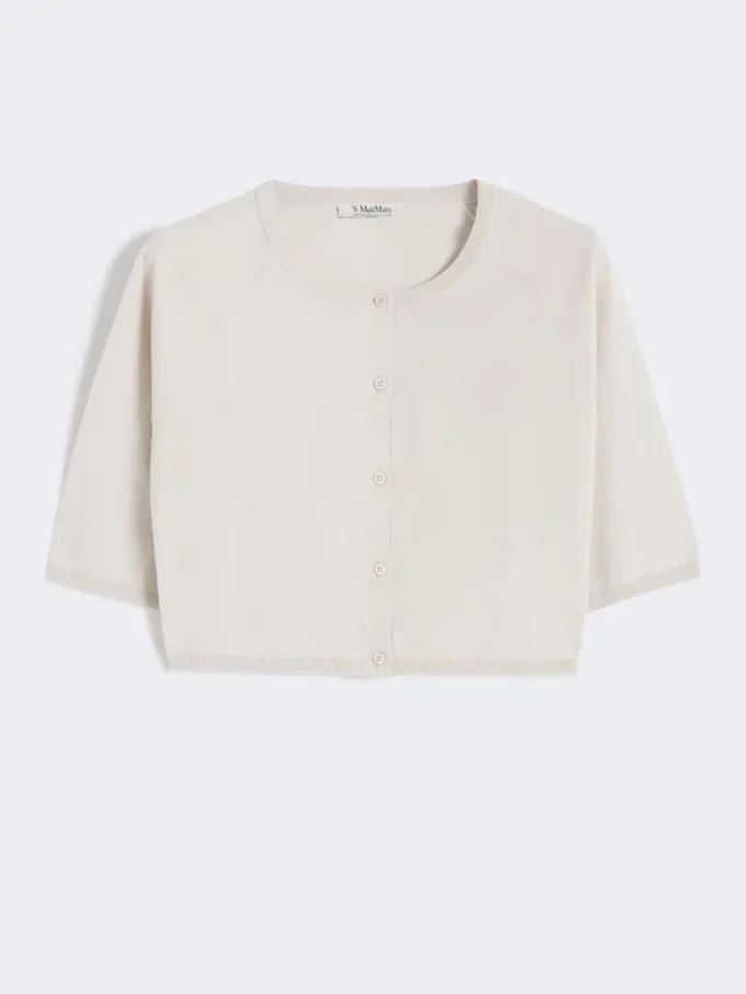 Bolero van katoengaren, wit Bolero van katoengaren, wit