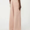 Breed uitlopende broek van katoenen canvas, roze Breed uitlopende broek van katoenen canvas, roze