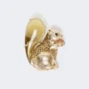 Broche van hars en glas, bruin Broche van hars en glas, bruin