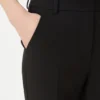 Broek van dubbelzijdig viscose canvas, zwart Broek van dubbelzijdig viscose canvas, zwart
