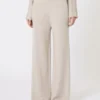 Broek van kasjmiergaren, beige Broek van kasjmiergaren, beige