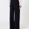 Broek van kasjmiergaren, ultramarijn Broek van kasjmiergaren, ultramarijn