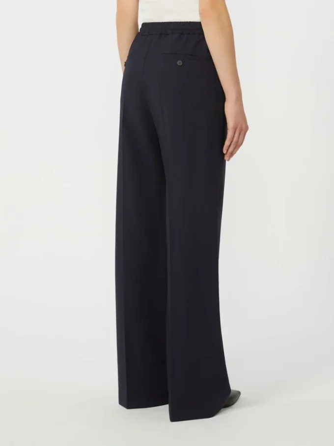 Broek van puur wol, marineblauw Broek van puur wol, marineblauw
