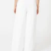 Broek van viscose crêpe, optisch wit